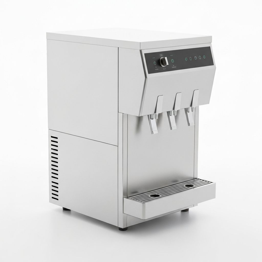 Commercial stainless steel ice drink dispenser unit